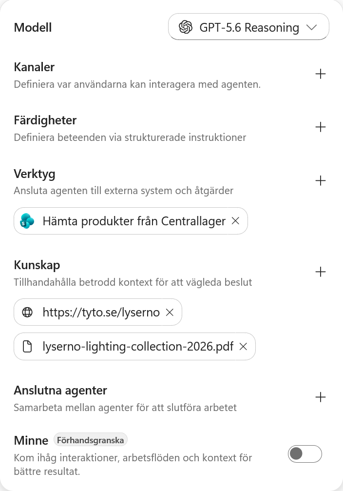 Hämta produkter från Centrallager visas under Verktyg