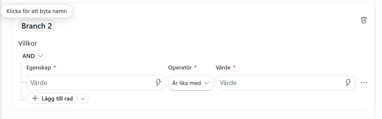 Den andra grenen kan byta namn
