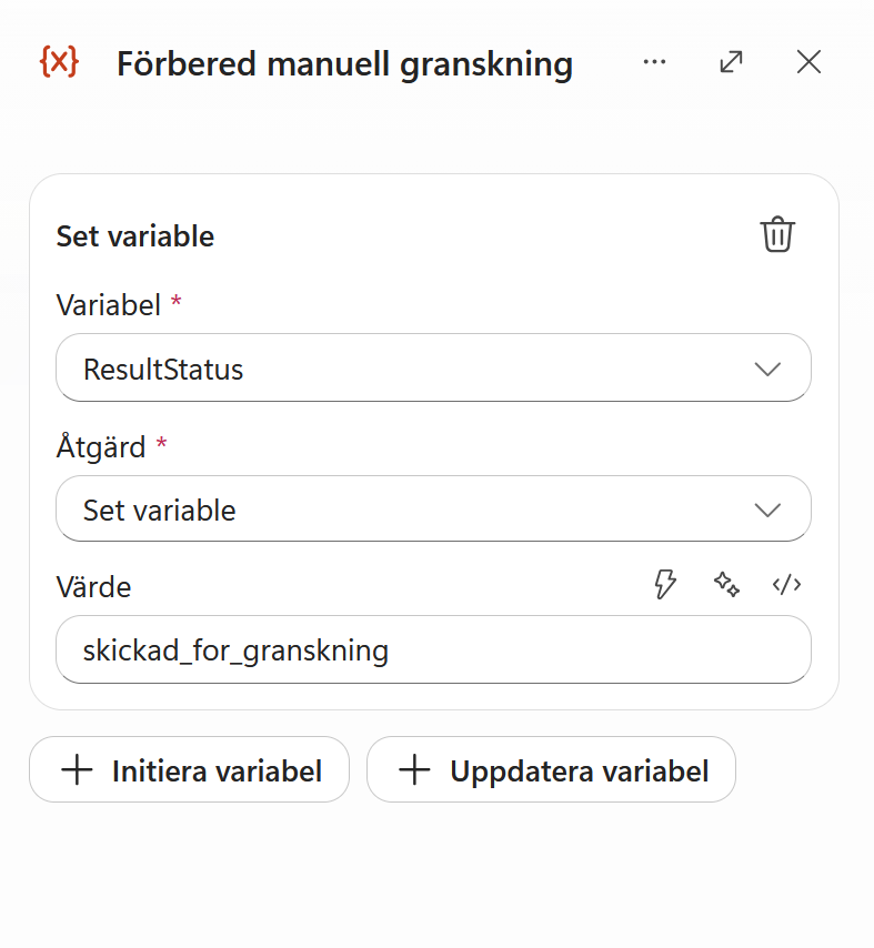 ResultStatus sätts till skickad_for_granskning