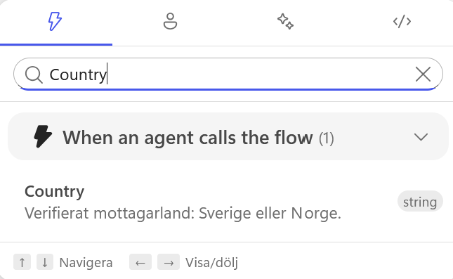 Country väljs för granskningsmejlet