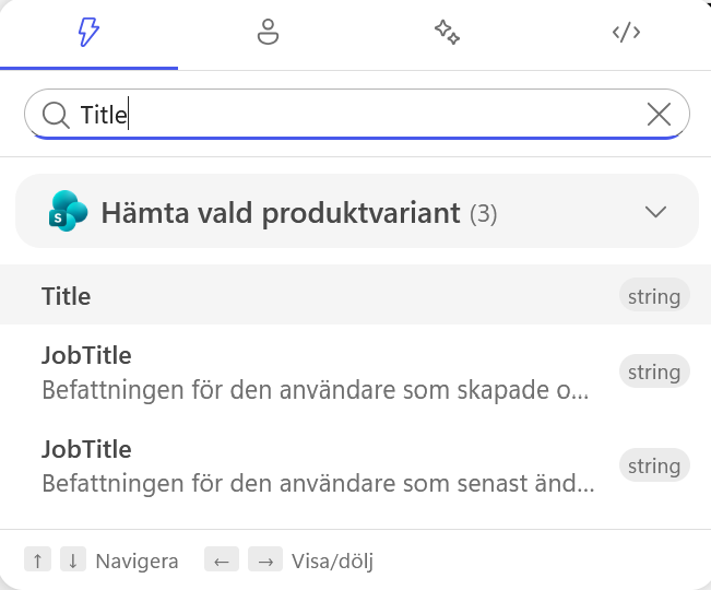 Title väljs för granskningsmejlet