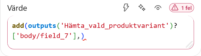 ReservedQuantity är den första parametern i add-funktionen