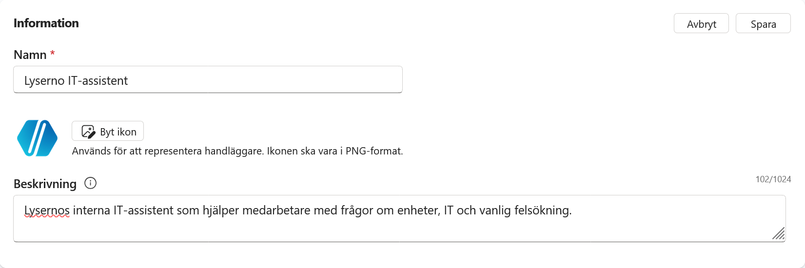 Beskrivning för Lyserno IT-assistent