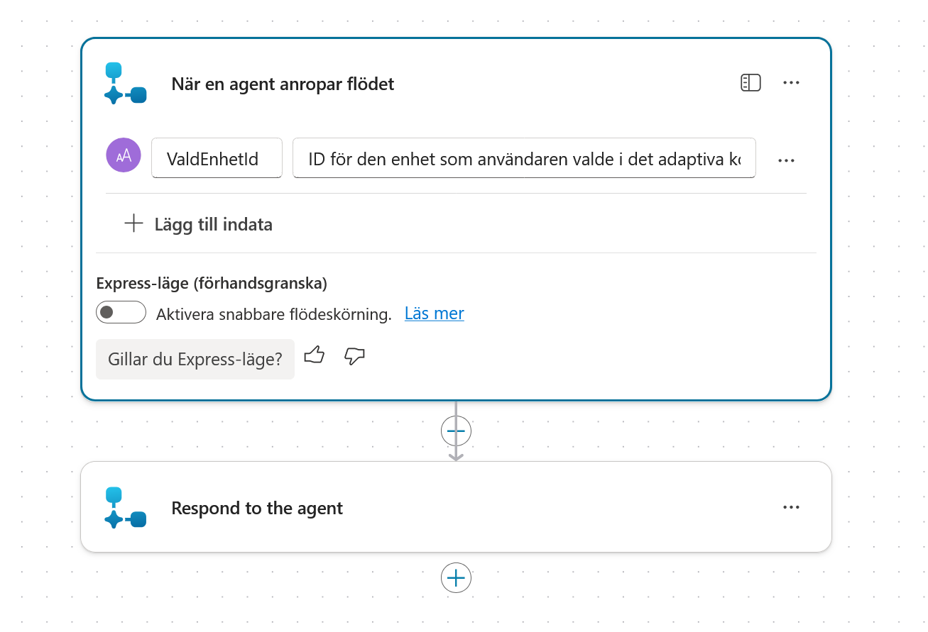 Indatafältet ValdEnhetId