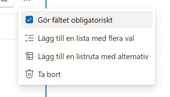Kommentar är ett valfritt fält