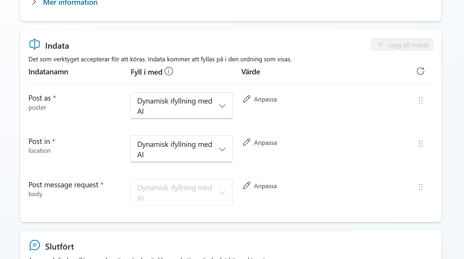 Verktygets ursprungliga indatafält