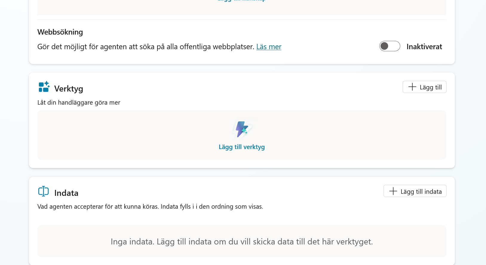 Lägg till ett verktyg i Mejlagent