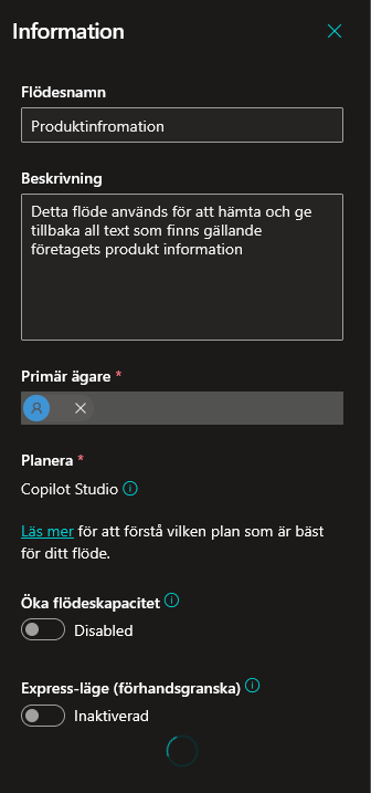 Spara detaljer