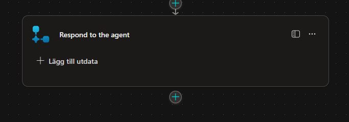 Respond to the agent